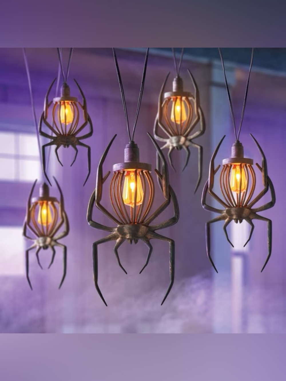 Halloween Flame Lights, Set of 5